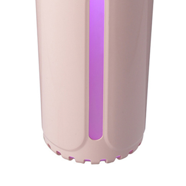 Luftfukter for bil 300 ml Kapasitet Fargerik nattlampe Mini USB Bærbar eterisk oljespreder for hjemmekontor Rosa
