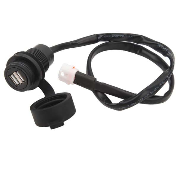 Dubbla USB-laddare Plug Socket Adapter Motorcykel USB Power Socket Modifiering Kompatibel med MT‑07 MT‑ 09 2018 till 2020