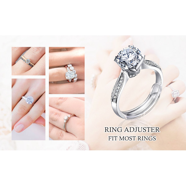 【BEMS】Ring Size Adjuster Compatible with Ring Size Adjustment 8 pcs Transparent S Transparent Transparent S