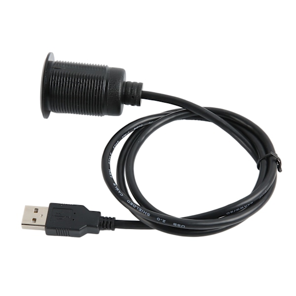 Dobbel USB 2.0 Hann til USB 2.0 Hunn Vanntett Plug and Play Bilmontering Innfelt Kabel USB Dash Panel Monteringskabel for Bil