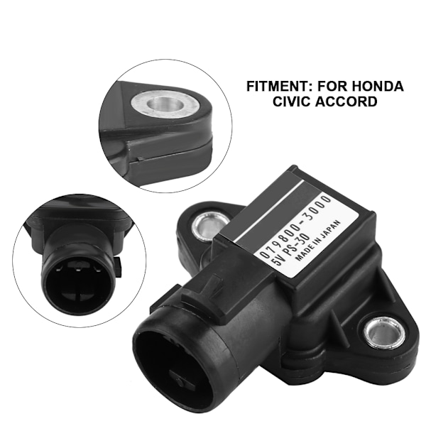 Insugningslufttrycksgivare MAP-sensor 079800-3000 för Honda Civic Accord