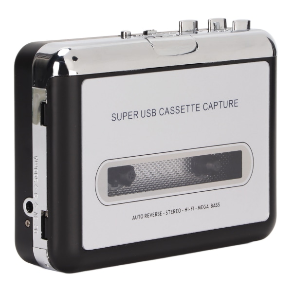 TIMH Tape til MP3 Converter Stereo 3,5 mm bærbar USB-kassettspiller med øretelefoner for bærbar PC