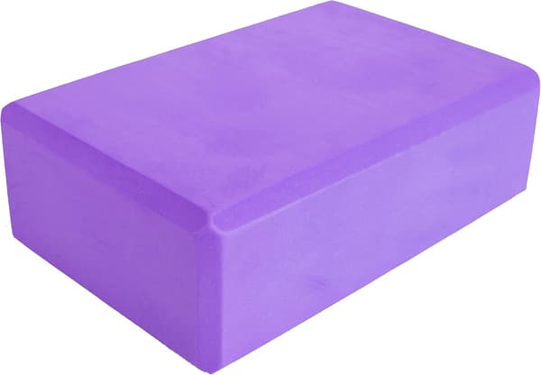 Yogablock 2 st gymnastikstenar - Bekväma yogablock, halkfria, lätta och resevänliga pilatesövningar Purple