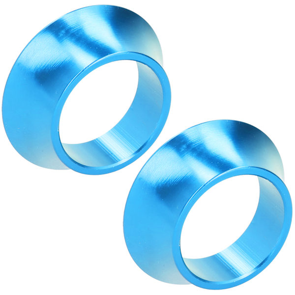 2 stk CNC Aluminium Legering 15mm Sykkel Konisk Skive Sykkel Gaffel Konisk Styre Hoderom Spacer Blå