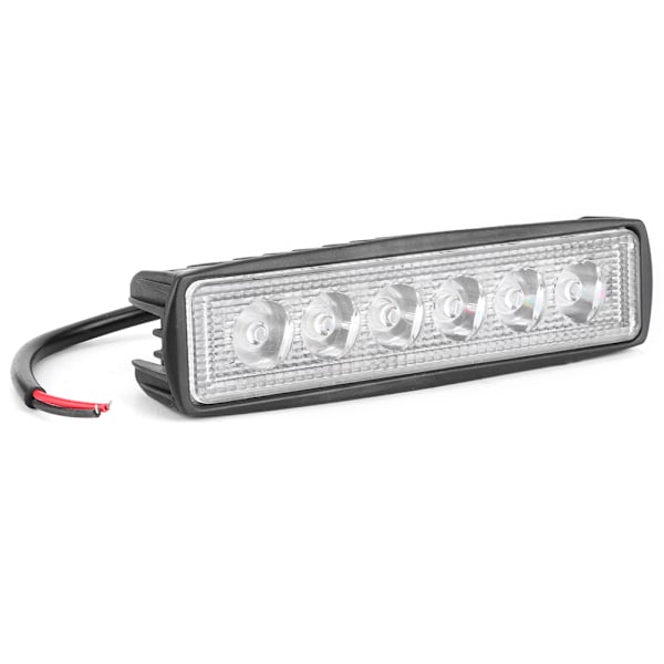6LED 18W Super Lys Bilkjøring Arbeids Spot Lampe Flood Beam Lys for SUV Motorsykkel Båt