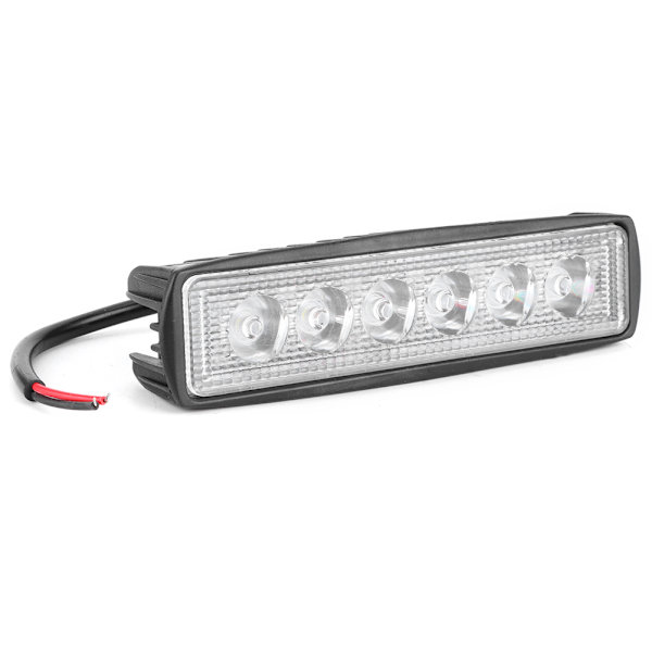 6LED 18W Super Lys Bilkørsel Arbejde Spot Lampe Flood Beam Light til SUV Motorcykel Båd