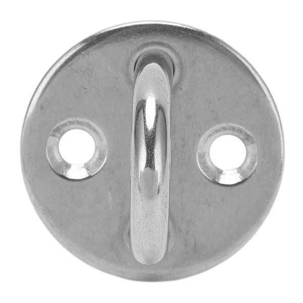 Pad Eye Plate U-krok Rundt Rustfritt Stål Heavy Duty Rustfri for Dør Båt Hengekøye Hjem 6MM
