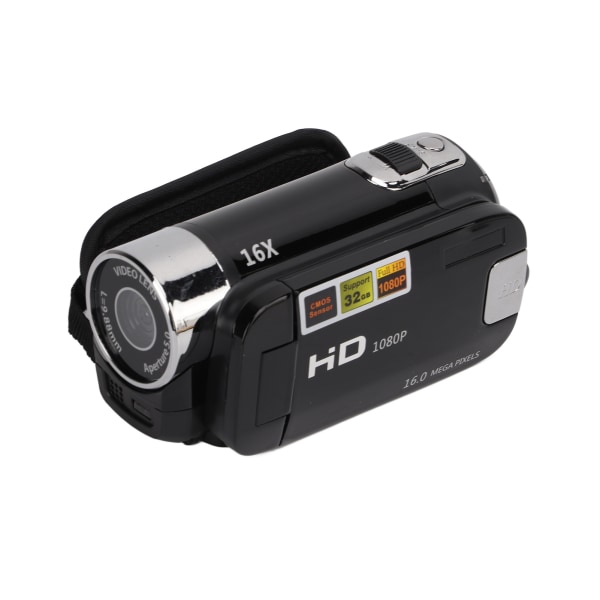 Videokamera Videokamera Full HD 4K 48MP kamerainspelare 270° rotation 2,7 tums färgskärm 16X zoom Digitala videokameror/