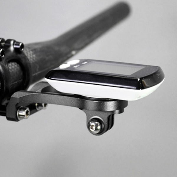 Holdbar Metal Cykelcomputerbeslag GPS Beslag Holder til Garmin Bryton Sort