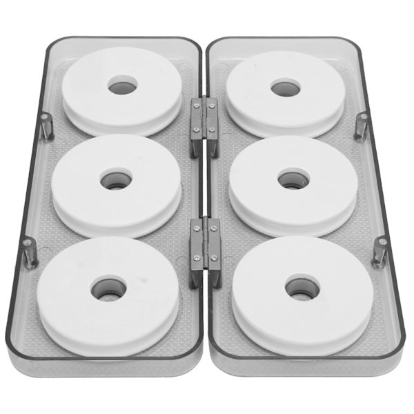 6 stk Fiske Plast Skum Spole Fiske Line Lagring Lokke Rig Holder Organizer Tilbehør