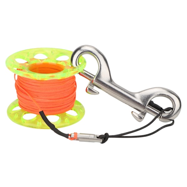 15m Holdbar Plastik Scuba Diving Fingerspole Rulle Dykker Under Vand Tilbehør (gul)