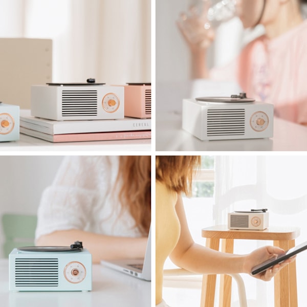 Bluetooth-kaiutin Retro Bluetooth-levysoitin Langaton Musiikki Mini-kaiutin