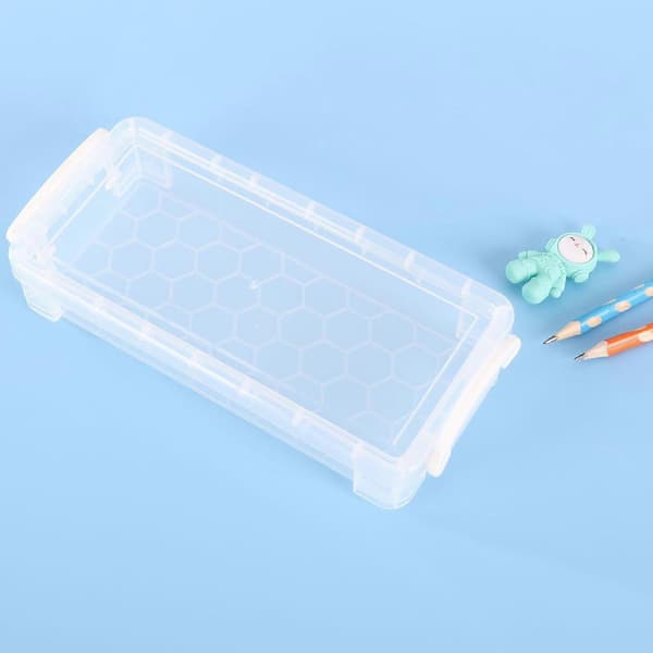 Skolmaterial Pennfodral, Transparent Plastpennfodral Plast