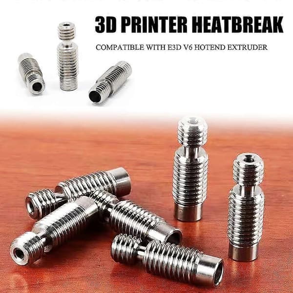 3D-printer Heatbreak Throat 8 stk. kompatibel med E3D V6 Hotend Extruder Alle