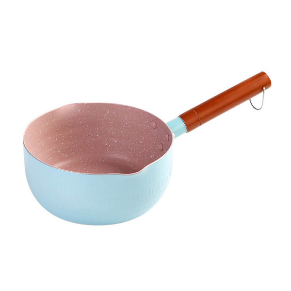 Blå Japansk Stil Non-Stick Saucepan - 20cm