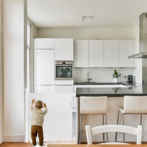 【BEMS】Retractable Safety Gate Compatible with Babies and Pets - UISEBRT - White