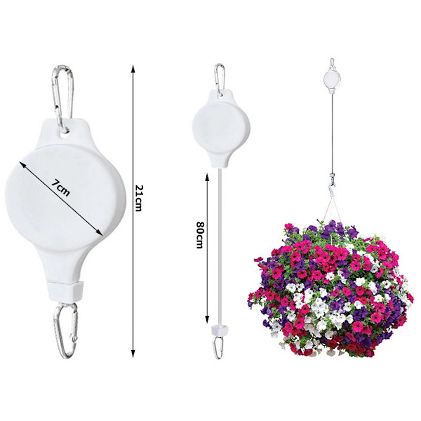 【BEMS】Plant Hanger Plant Hook Extendable Adjustable Handle 182