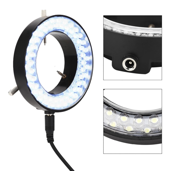 Ringlys stereomikroskoplampe til reparation af smykker (EU 220V)-+