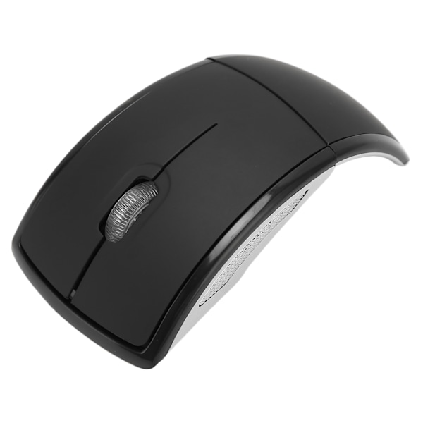 Foldbar Trådløs Mus Bærbar Kompakt 2.4G Trådløs Foldbar Mus 1600dpi Mat Kontor Gaming Mus Sort