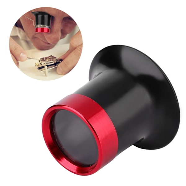 10x Förstoringsglas i Aluminiumlegering, Loupe för Reparation av Klockor, Förstoringsglas, Loupe-lins