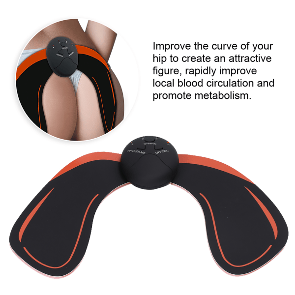 Intelligent Hip Trainer Massager Elektrisk Muskelstimulator Rumpa Lyftande Massage Enhet 01#