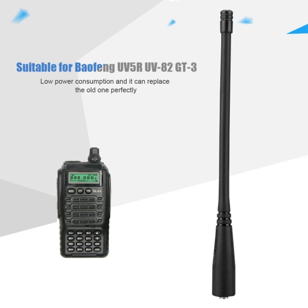 Walkie Talkie Antenne SMA Hun UHf VHF 136-174/400-520 MHz til Baofeng UV5R UV 82 GT-3++