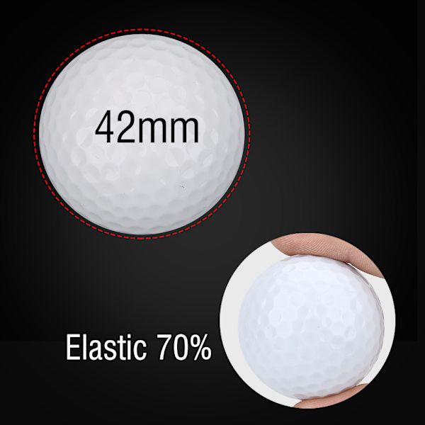 1 st LED-golfboll med elektronisk belysning för träning i mörker (blå)