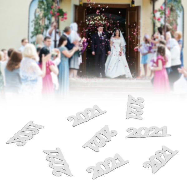 2021 konfetti dekorasjoner papir nyttår konfetti glitter ornament for bryllupsfest/