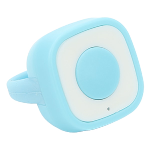 Ringfjärrkontroll Uppladdningsbar fingertopp Bluetooth knappklicker för kameraavtryckare Selfieknapp Blå /