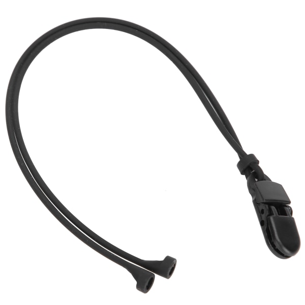 TIMH Silione AntiLost lanyard høreapparater holder stropp som beskytter tau for eldre (svart)