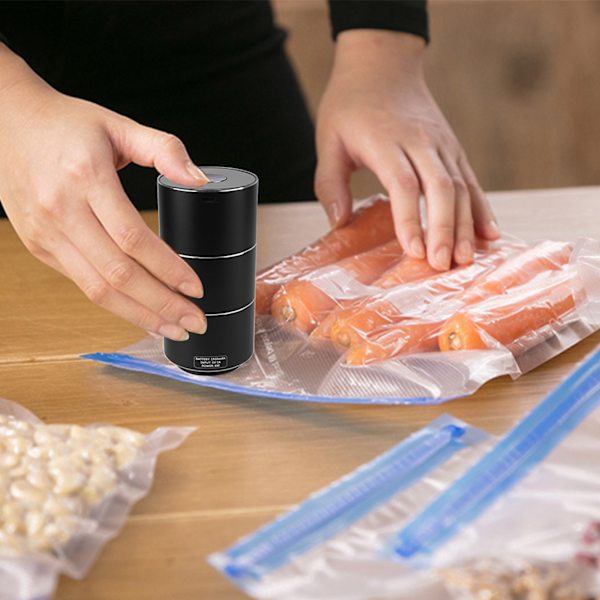 Mini Automatisk Kompressionsvakuumpumpe Maskine Opbevaringspose til Hjemmet 5V