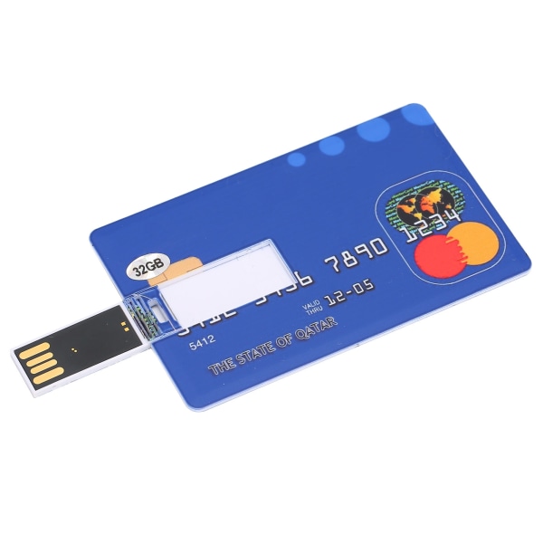 TIMH-kortin muotoinen U-levy Yksinkertainen, ainutlaatuinen USB muistitikku tiedontallennustiedoston siirtoon (32 Gt)