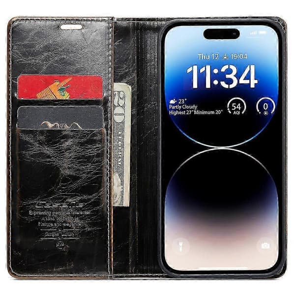 Mobilcover til iPhone 15 Pro (brun)