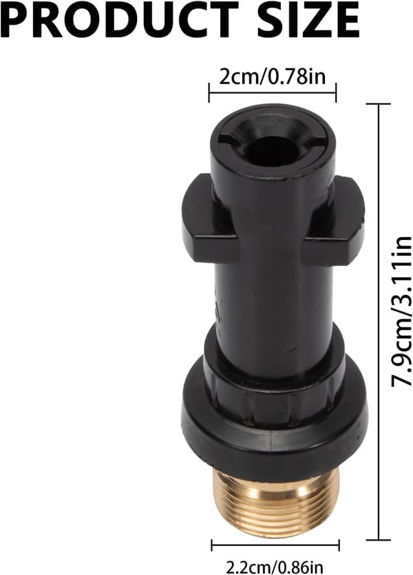 M22-adapter för Kärcher K2 K3 K4 K5 K6 K7 högtryckstvättar med Kärcher Home & Garden anslutningssystem
