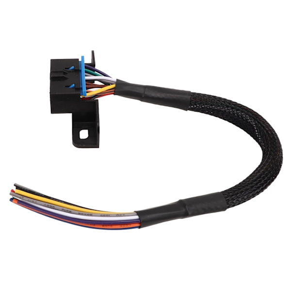 OBD2 hona till öppningskabel 16PIN Slitstark Robust slitstark Dash Port Pigtail fast kabelnät för bil