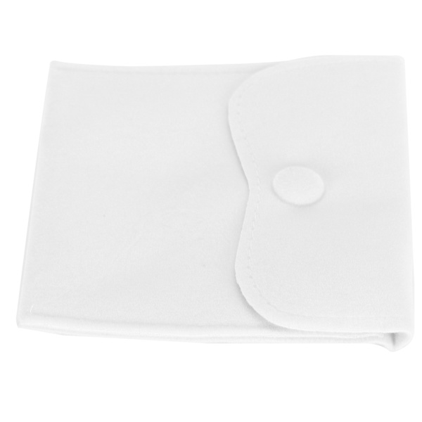 Mjuk Flanell Förvaringsväska Bärbar Örhängen Halsband Armband Organiseringsväska Påse LBeige