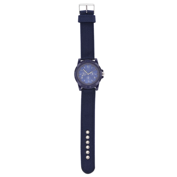Elektronisk Analog Armbandsur Rundt Nylonband Militär Armbandsur (Blå)