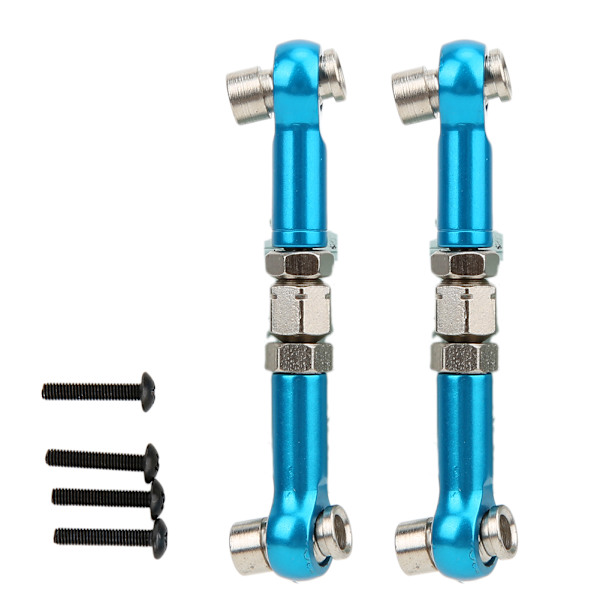 RC Styringslenkerstang Foran Bak Servo Lenker for HPI RS4 Sport 3 1/10 Oppgraderingstilbehør Blå 113696B