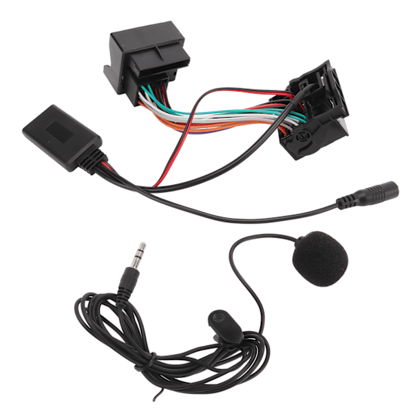 Bluetooth 5.0 Trådløs Lydadapter Aux-in Kabel med Mikrofon Erstatning for Ford Focus Mondeo Fiesta Fusion 6000CD