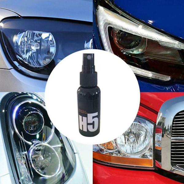 50ml Bilfrontlys Vedlikehold Rengjøring Retreading Agent Spray Polish Reparasjonsvæske