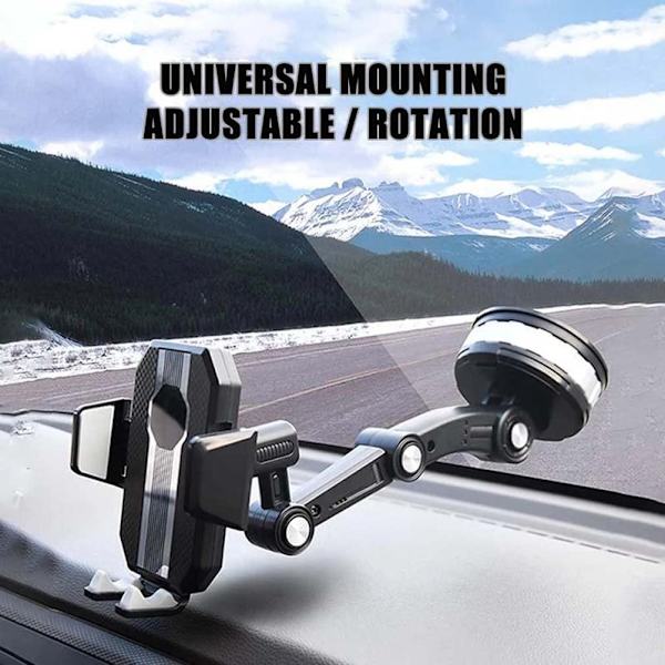 Super Adsorption -puhelinteline, kääntyvä auton kattoluukun, kojelaudan ja tuulilasin puhelinteline, handsfree-puhelinteline