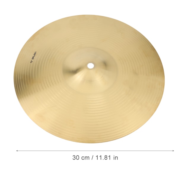 IRIN 12 tommers slitesterk messingcymbal Musikkinstrumenttilbehør for trommesett