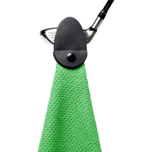 Magnetisk håndklæde kompatibelt med stærkt greb på golfvogne eller køller, grøn