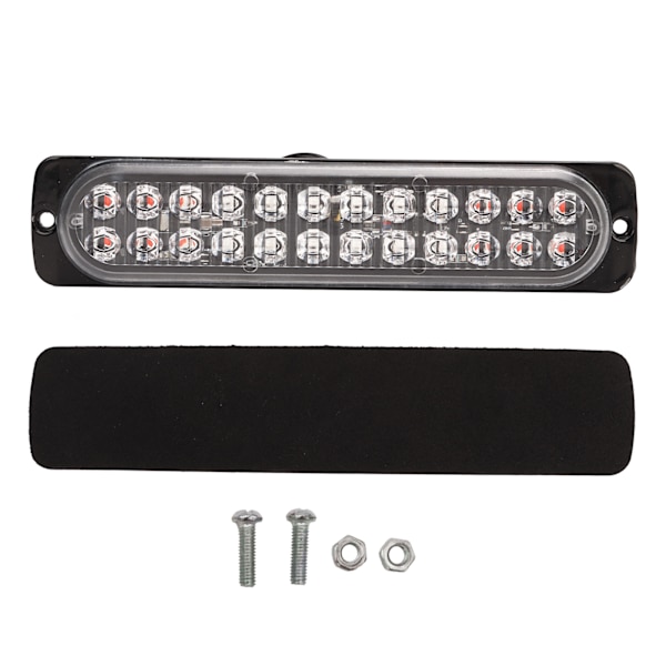 24 LED Strobe Light Bar vejrbestandig nødbelysningsbar til lastbiler, køretøjer og SUV'er