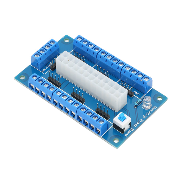 24 20-nastainen ATX DC- power Breakout Board -moduulin power Breakou-kortti LED-merkkivalolla ++