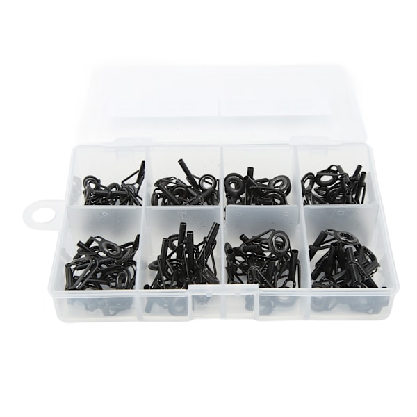80 stk Fiske Stang Del Spiss Topper Guider Ring Kit Set i Keramikk og Rustfritt Stål