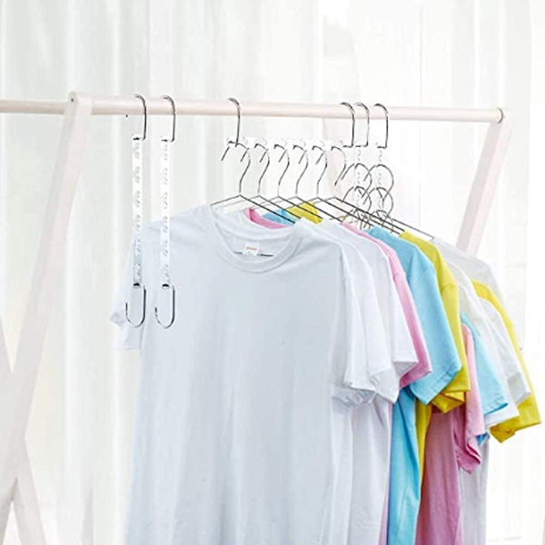 【BEMS】Space-Saving Clothes Hanger, Sturdy Metal, 6-pack