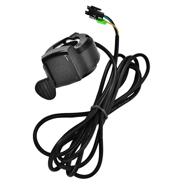 12V - 99V Sähköpyörän ja -skootterin peukalokaasu LCD-akkujännitteenäytöllä - Tarvike