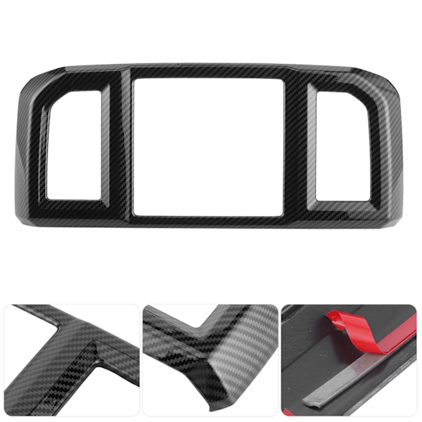 Bakre Luftutloppsventilramsskydd Kolfiber Stil Inre Trim Passar för Ford F150 2015‑2020