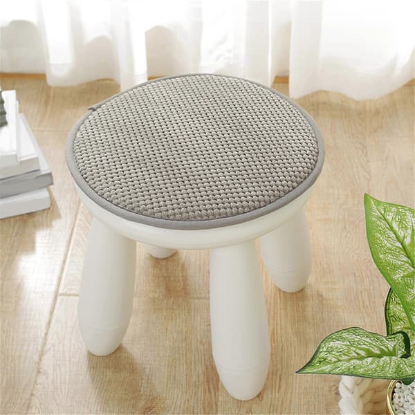 Andningsbart linne sittdyna halkfri kraftig kuddar för stolar soffa fordon ljusgrå 30 cm Light gray 30CM